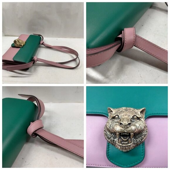 Gucci Hand Bag Pink Leather 667-080525 - Picture 7 of 13